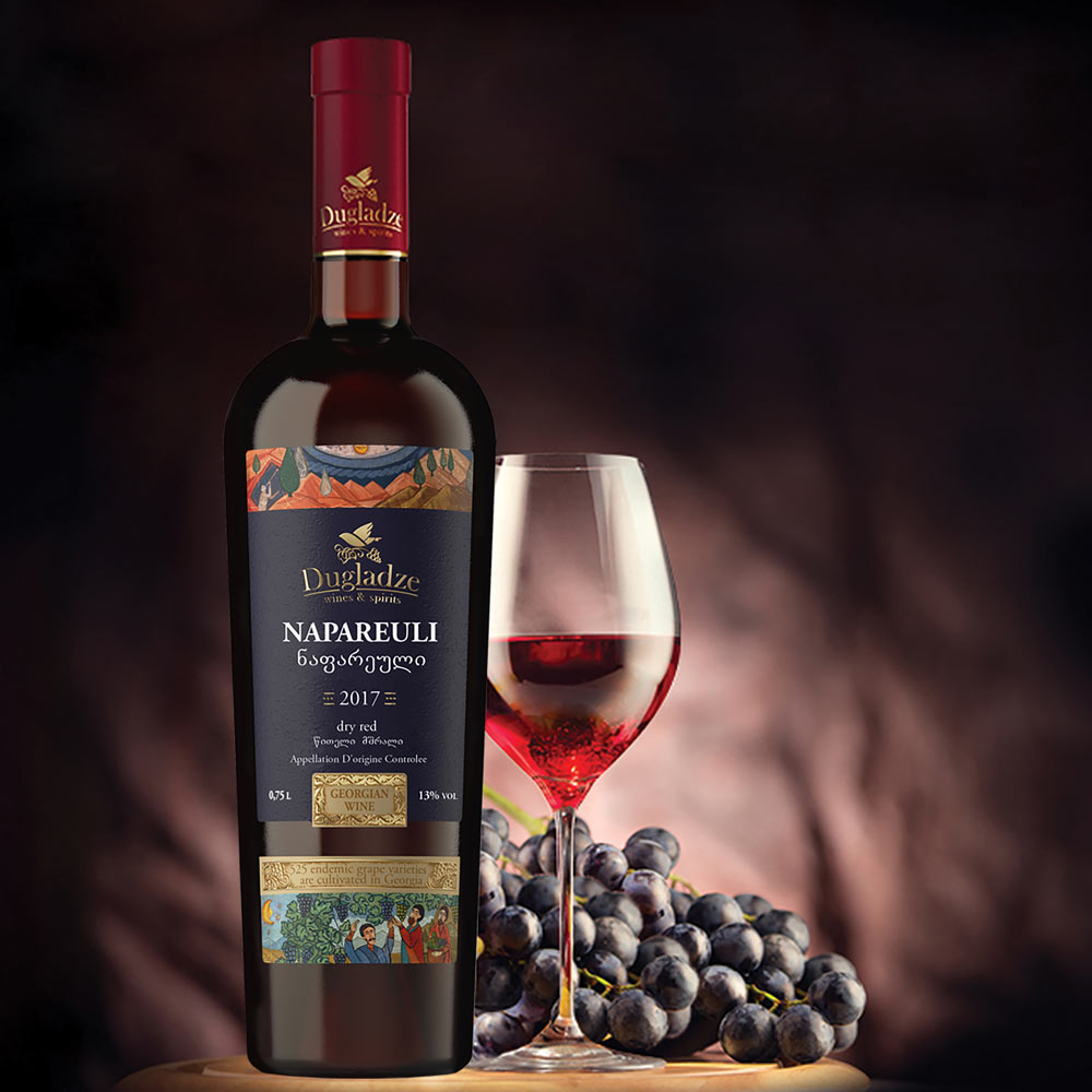 Dugladze Napareuli Saperavi Georgian Wine 2017